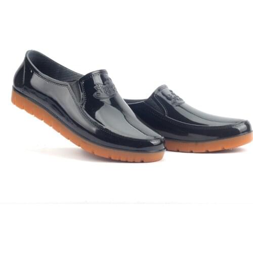 Aleafalling New Hot Selling Adult Factory Women Rain Boots Kitchen Work Anti-Slip Wear Low-barrel Rain Shoes Womens PVC Boots