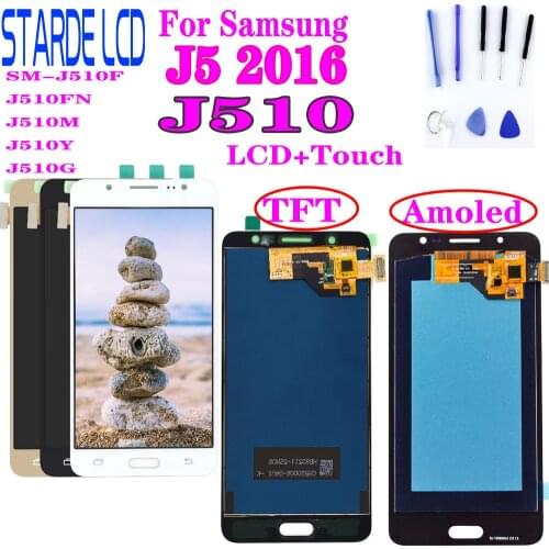 For Samsung J5 2016 SM-J510F J510FN J510M J510Y J510G J510 LCD Display+Touch Screen Digitizer Assembly