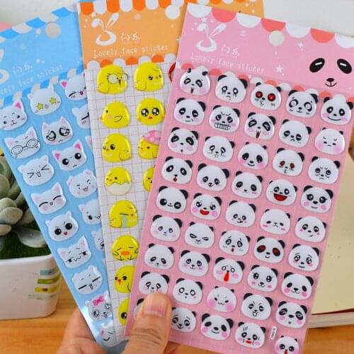 1 pcs/pack Cute animal head Diary Stationery Stickers Decorative Mobile Stickers Scrapbooking DIY Craft Stickers