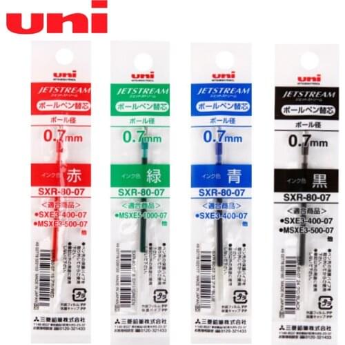 1 Piece Uni 0.7mm SXR-80-07 Refills for MSXE5-1000-07 Ballpoint Pen 4 colors