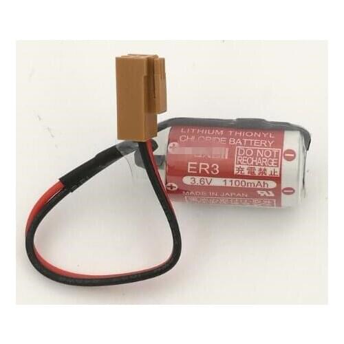 10pcs Original brand new NP8P-BT ER3 3.6V with plug PLC battery