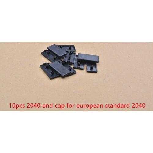 Plastic end cap cover plate black for EU aluminum profile prat 2040 face nylon rubber workbench 10pcs