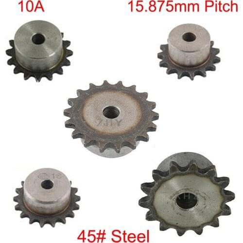 10A 29 30 31 32 Tooth 18mm Pilot Bore 15.875mm Pitch Single Row Simplex Conveying Gathering Gear Chain Drive Sprocket Wheel