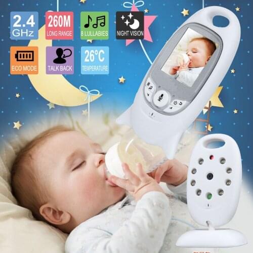 2" WiFi Wireless Video Baby Monitor with Camera 2.4GHz Color LCD Audio Talk Night Vision Digital Video