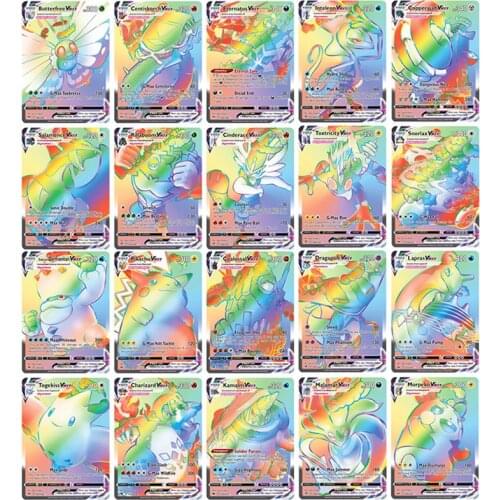 2021 New Spanish Version Pokemon Card Featuring VMAX GX TAG TEAM V Game Battle Carte Trading Cards in Español Children Toy