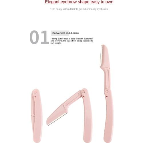 3pcs/set Eyebrow Trimmer Makeup Sharp Stainless Steel Eyebrow Knife Hair Revomal Scraper Shaping Shaver Beauty Tools