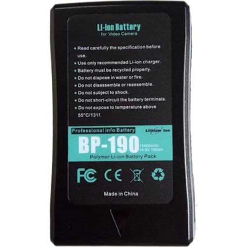 13400mAh for sony BP-190 BP190 Digital camera battery Camcorder HDW-800P PDW-850 DSR-250P DSR-600P DSR-650P