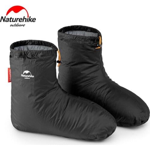 Naturehike Sleeping Bag Accessories Goose Down Shoe Cover 80g Indoor Portable Unisex Winter Warm Feet Cover Waterproof Windproof