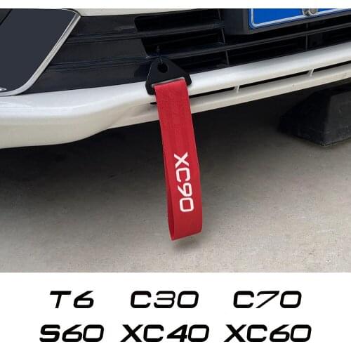 Car Decorative Towing Ropes For Volvo XC90 XC60 C30 T6 S60 C70 XC40 V40 XC70 V70 V60 V50 S80 S40 AWD V90 S90 Car Accessories