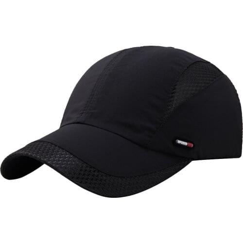 Visor Cap Fashion Men Women Mesh Breathable Baseball Sunscreen Cap Snapback Hip-Hop Hat Unisex Solid Color Adjustable Sun Hat
