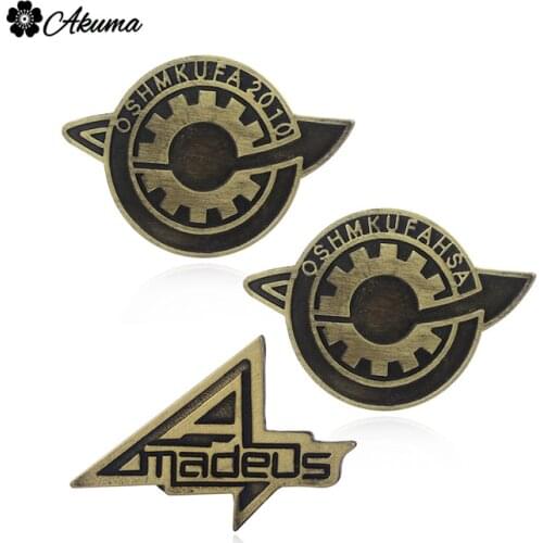 Anime Steins;Gate Badge Brooch Retro Gear of Fortune Enamel Pins значки Brooches for Women Jewelry Accessories Halloween Gift