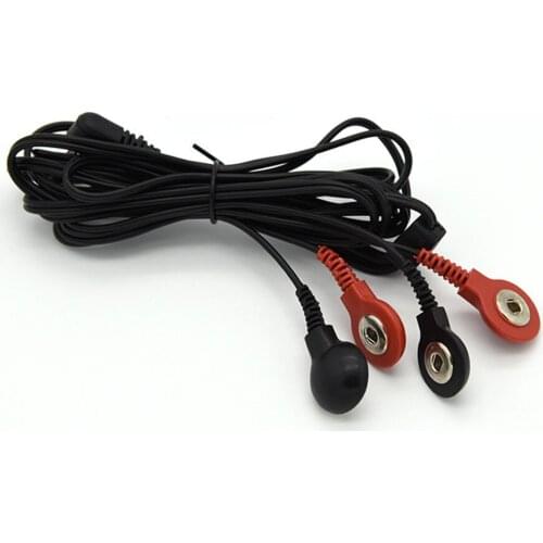Cable002 2.5mm Type 4pcs Button Electro Shock Host SM Player DIY Electric Shock Sex Toys for Adult Game Medical Themed Toys