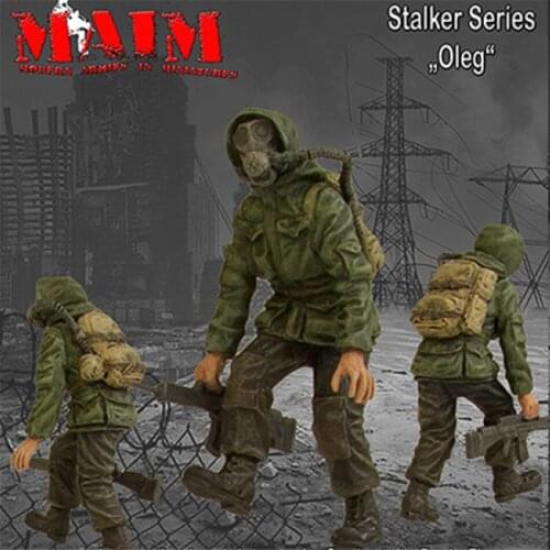 Resin Figure 1/35 Scale Model Kit Biochemical Soldier Series Oleg GK Assembly Models Kit Colorless Self-Assembled Toy