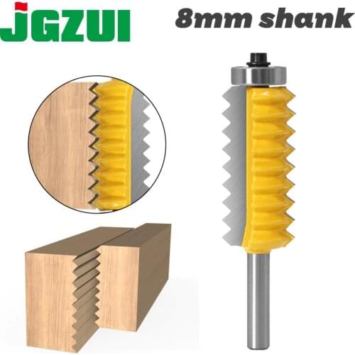 8mm Shank Raised panel"V"joint Bits Finger Joint Glue Milling Cutter for Wood Tenon Woodwork Cone Tenon Milling Tenoning Machine