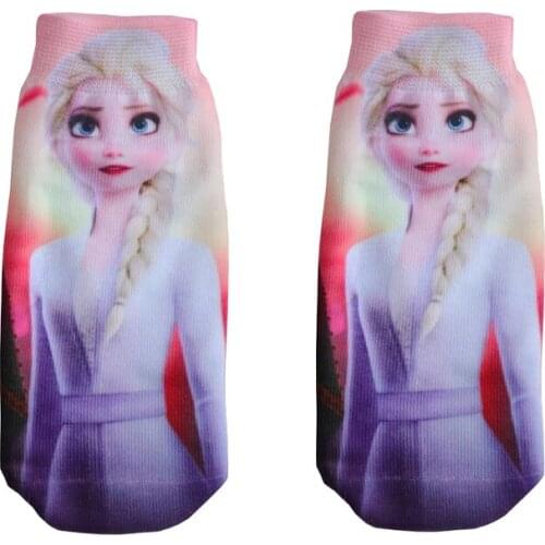2021 Summer Baby Elsa Anna Princess Mermaid Cute Cartoon Soft Short Socks For Kids Fashion Boat Socks for Boys Girls 1-10Y