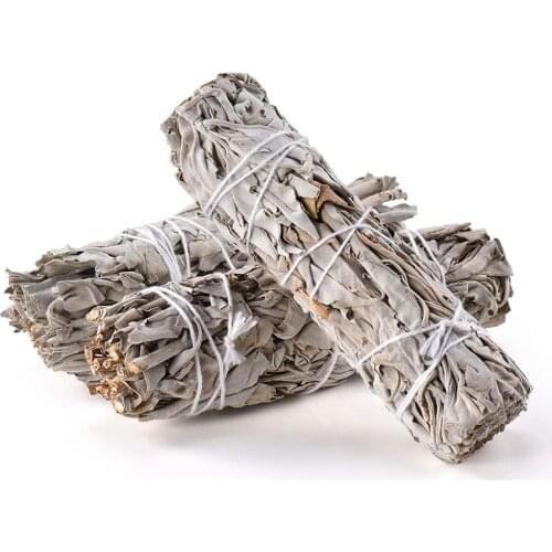 3PCS White Sage New Age Smudges & Herbs for Home Cleansing and Fragrance Meditation Smudging Rituals