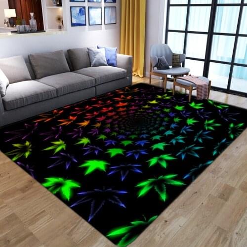 Colorful maple leaf print Carpets for Child play large Area Rug Kids room Floor Mat bedside sofa Carpets For Living Room bedroom