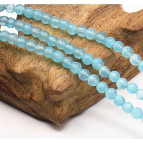 4mm Ornaments Round Blue Amazonite Christmas Gifts Stone DIY Jewelry Making Crafts Hand Made Loose Beads 15inch Clarity Gems