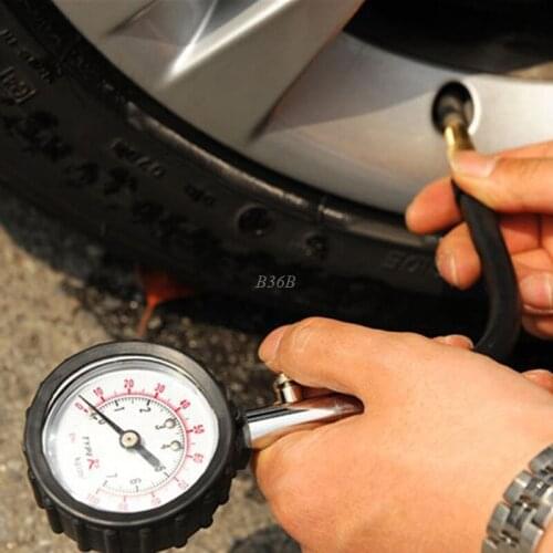 QILEJVS 0-100PSI Car Truck Auto Motor Tyre Tire Air Pressure Gauge Dial Meter Tester New MAY5