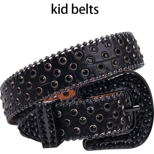 Fashion Kids Rhinestones Belt For Boys Girls Waist Belt Children Diamond Belts For Jeans Dress Clothing Decoration Accessories