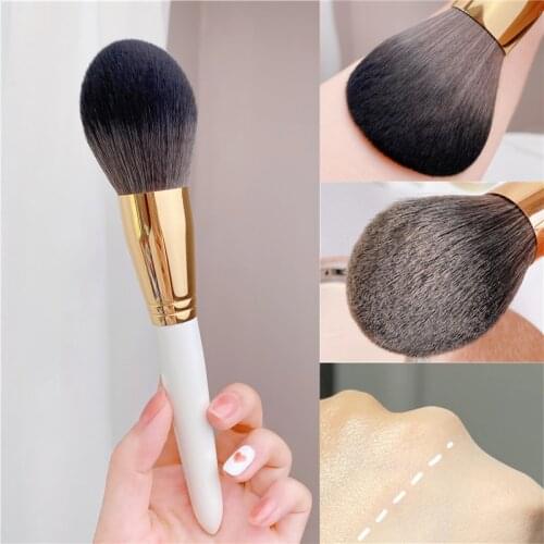 New Makeup Brushes Soft Synthetic Hair Large Round Head Loose Powder Blush Contour Make Up Brush Beauty Tools