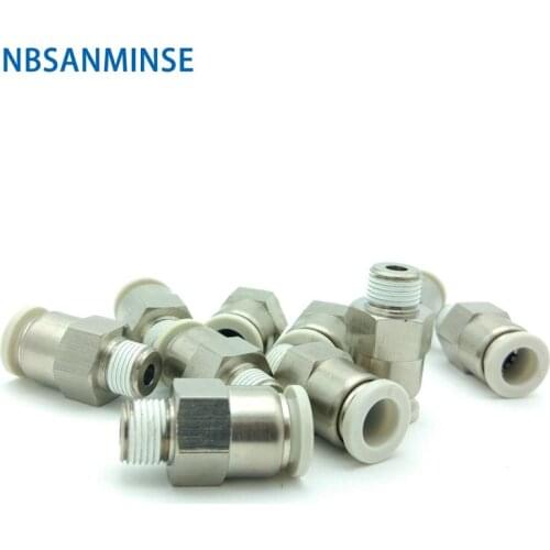 10Pcs/Lot PCVC 1/8 1/4 3/8 1/2 Check Valve Pneumatic Air One Way Non Return Valves Brass Thread Push In Fitting NBSANMINSE