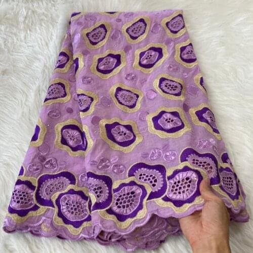 Top Quality Dubai Fabrics 100%Cotton Swiss Voile Lace In Switzerland African Swiss Cotton Lace African Brocade Fabric 5 Yards