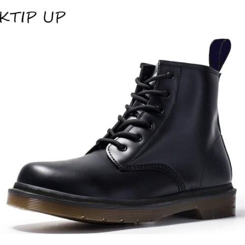 Plus Size 46 High Quality Genuine Leather Men Boots Fashion Lace Up Shoes Men Spring Autumn Punk Casual Ankle Boots Men Shoes