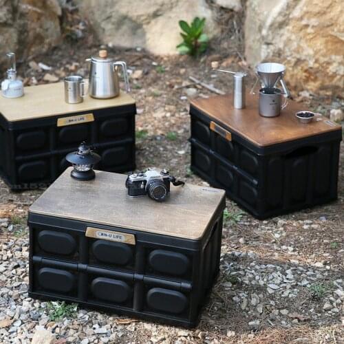 Outdoor Camping Storage Box Portable Foldable Car Trunk Storage Large-capacity Home Storages Organization Strong Load-bearing