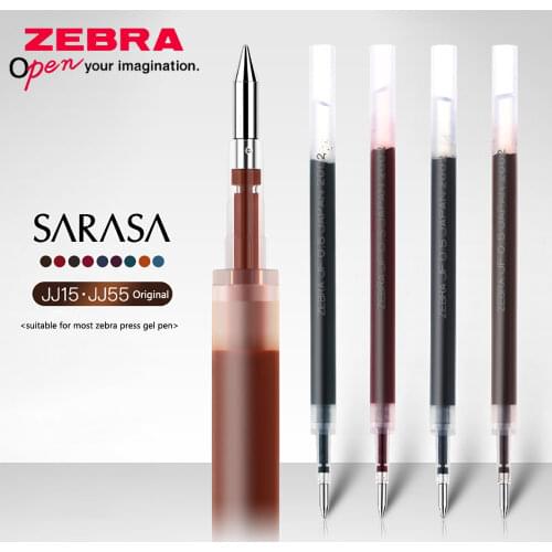 1pcs Zebra JF05 Refill Retro Color Suitable for JJ15 Gel Pen RJF5 Wine Red Lake Blue Camel Yellow Dark Green Color Complete