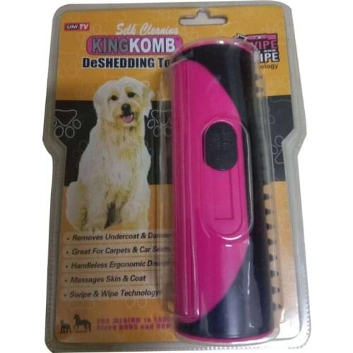 Pet Hair Remover Roll Brush Cat Brush Massage Effect Topcoat Protection Fur Brush Remove Dog Cat and Other Animal Hair