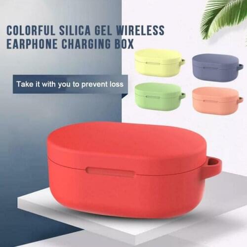 2021 NEW Silicone Cases For Redmi AirDots Headphone Cases For Xiaomi Bluetooth Headphone Covers Liquid Headset Case With Hooks