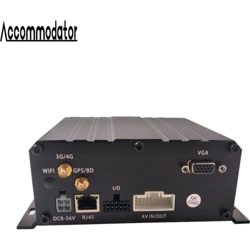 Remote video monitoring truck 4 channel 4g GPS mobile DVR real-time traffic light detection docking bus stop announcer