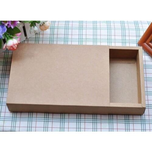 Inner size 24*16*5cm Fast free shipping. drawer kraft paper gift box/ food paper box/bread paper box 100piece\lot