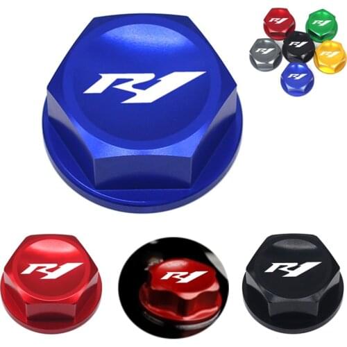 YZF-R1 Motorcycle CNC Aluminum Rear Wheel Axle Nut Screw Cap & Steering Stem Nut Head Screw Cover For Yamaha YZFR1 R1 2004-2014