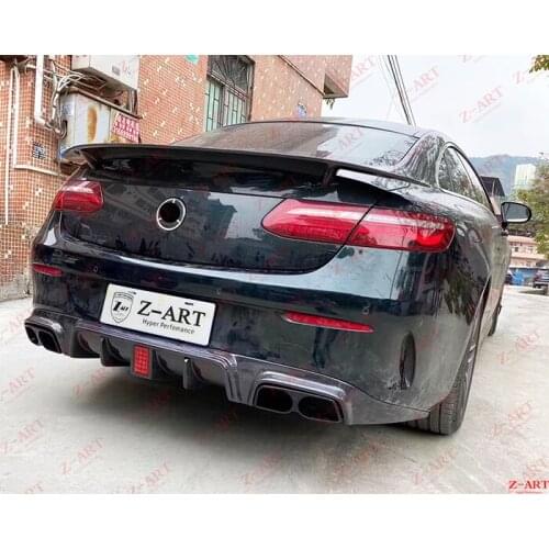 2017-2019 Z-ART E Coupe carbon fiber rear diffuser for C238 carbon fiber rear chin C238 carbon fiber rear lower spoiler
