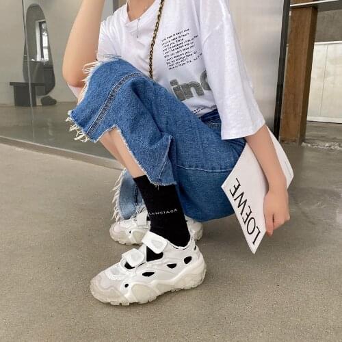 Women Sneakers Flat Platform shoes summer Fashion casual Thick bottom Round toe Breathable Ladies sneaker 2021