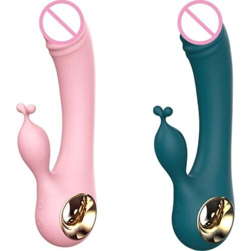 10 Frequency Women G-Spot Rabbit Vibrator Dual Motors Stimulation Massager USB Rechargeable Adult Sex Toy for Couples