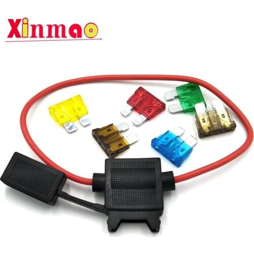 1pcs medium blade Auto fuse +1pcs waterproof auto Fuse Holder