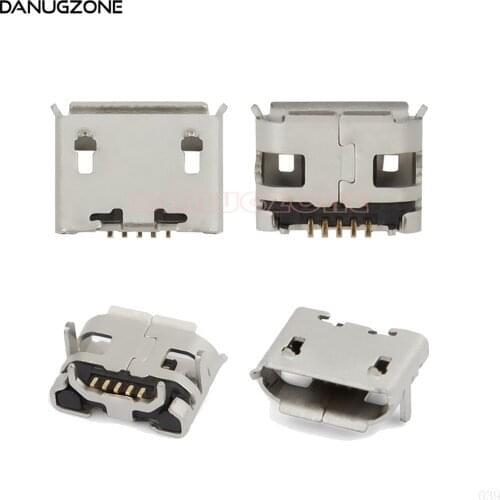 20PCS/Lot Micro USB 5Pin 5 Pin Female Socket Ox horn Charge Port Jack Plug Charging Connector