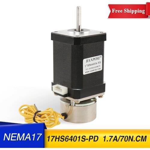 42 stepper motor 17hs6401 with brake 70ncm large torque 42x60mm with band brake motor nema17 for 3D printer
