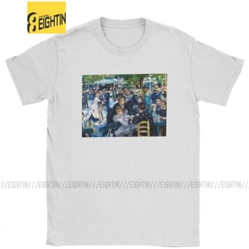 Men Pierre Auguste Renoir Dance T Shirts Art Artist Paintings Pure Cotton Tops Novelty Short Sleeve Tee Shirt Adult T-Shirts