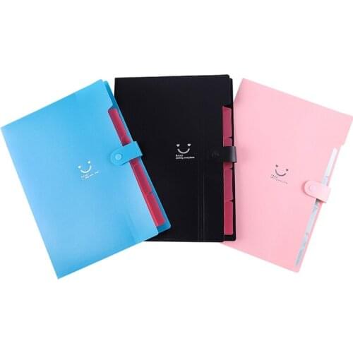 Creative Multi-layer A4 File Folder Plastic File Bag Portable Pockets Document Organ Bag Test Paper Holder A4 Paper Organizer