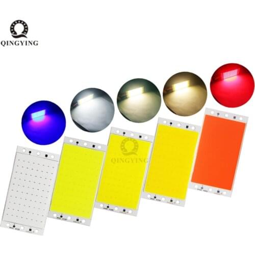 15W 94x50MM COB LED Light Strip Lamp Module DC 12V 1600LM Ultral Bright Warm Cool White Blue cob Chip On Board Matrix LED Bulb