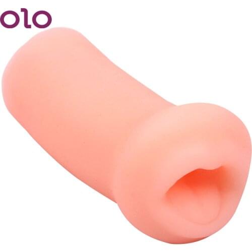 OLO Man Masturbation Pussy Male Masturbator Blowjob Mouth Artificial Vagina Oral Sex Sex Toys for Men