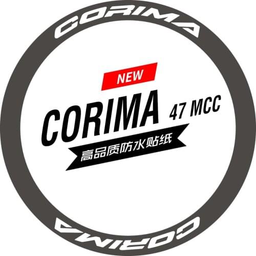 700c road bicycle carbon wheelset sticker 30/38/40/50/55/60/80/88mm brand road bicycle wheels sticker for Corima 47 Mcc