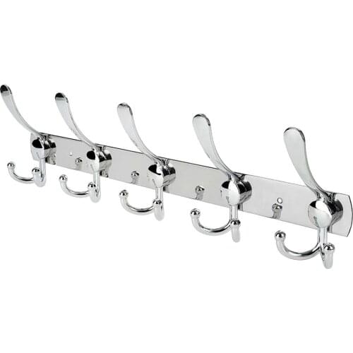 Wall Mount Hook Stainless Steel Coat Robe Hat Clothes Wall Mount Hook Heavy Duty Hanger Towel Rack Bathroom Supplies