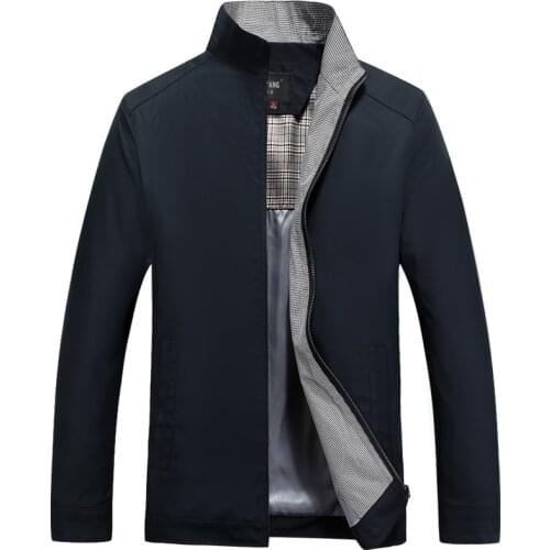 Autumn And Winter Casual Jackets Mens Fashion Windbreaker Jacket Male Slim Fit Coats Plus Size M~3XL