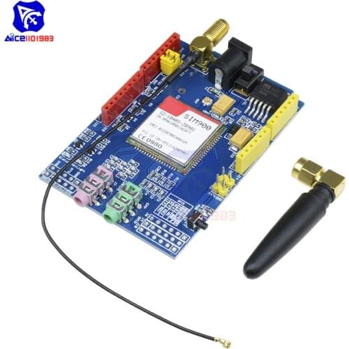 Diymore SIM900 850/900/1800/1900MHz GPRS GSM Module Development Board with IPX Interface Antenna for Arduino UNO GPIO PWM RTC