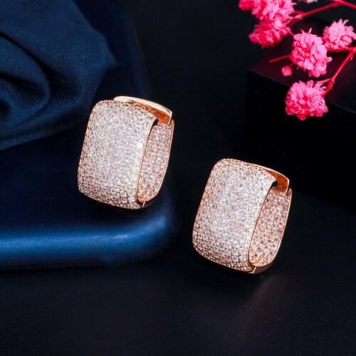 European And American New Style Full-Set Zircon Fashion Earrings For Women
